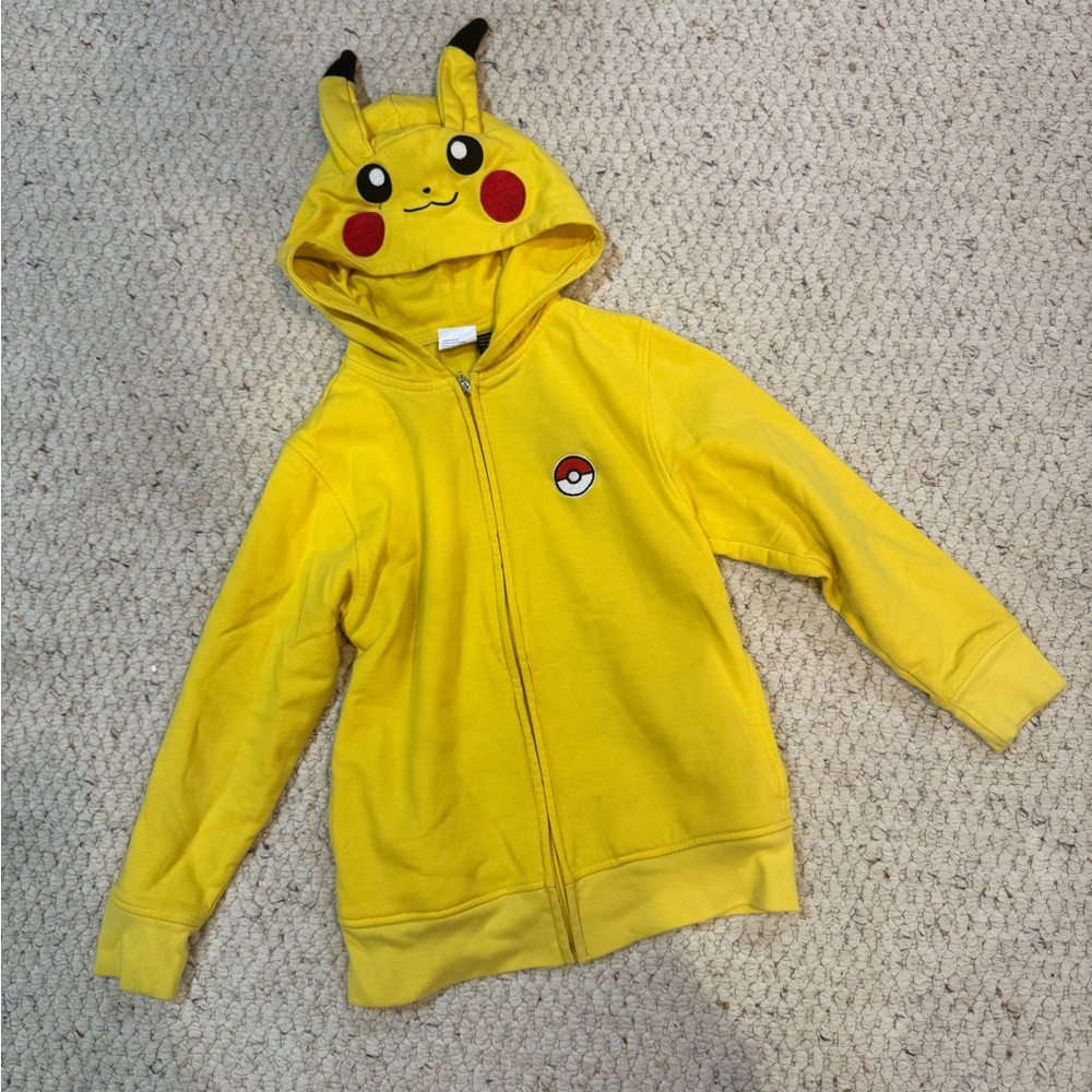 Pikachu Yellow Kids Hoodie